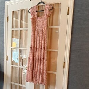 Hill House Nap Dress Pink Floral Maxi Dress